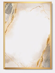 金色大理石边框装饰画