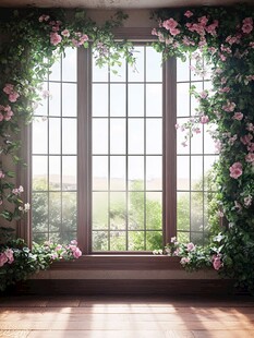 浪漫花窗 邂逅春日美景