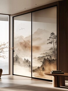 中式山水意境移门设计