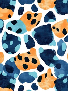 多彩抽象斑点图案纹理