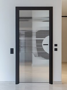 现代简约风格玻璃房门