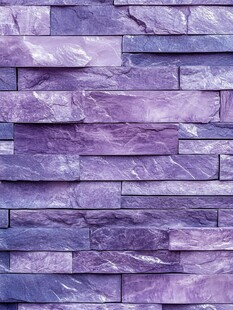紫色石砌墙面纹理图案