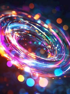 炫彩光效漩涡梦幻背景