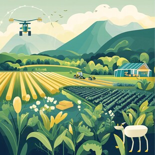 科技赋能下的多彩田园风光