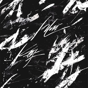 黑白笔触抽象艺术背景图