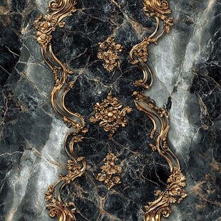 黑金大理石奢华装饰图案