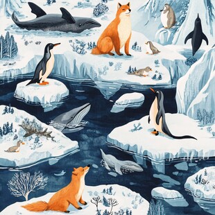 极地动物欢聚冰雪世界