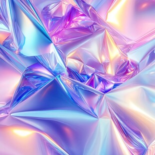 炫彩镭射褶皱金属质感背景