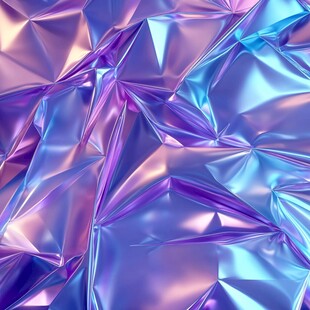 炫彩褶皱金属质感背景图