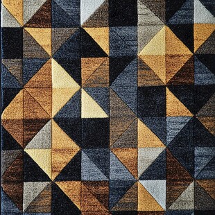 几何拼接地毯纹理图案