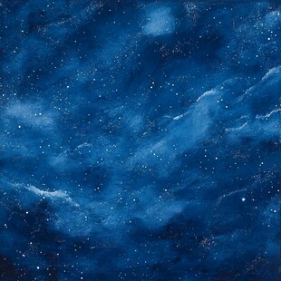 梦幻深邃的蓝色星空背景