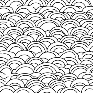 黑白云纹图案纹理背景图