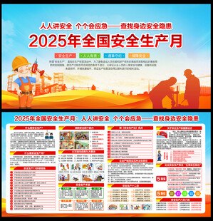 2025年安全生产月展板