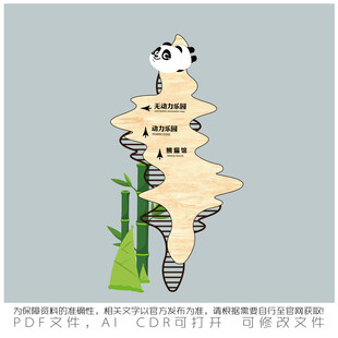熊猫指向立牌