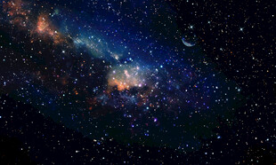宇宙黑色星空背景墙