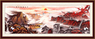 长城山水画