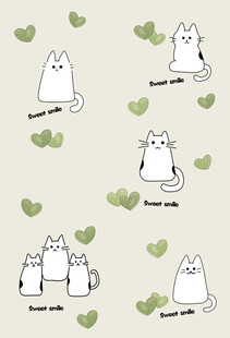 卡通小猫