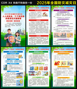 防灾减灾宣传周海报