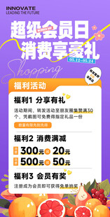 超级会员日海报