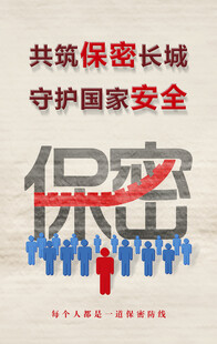保密海报