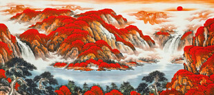 鸿运当头国画