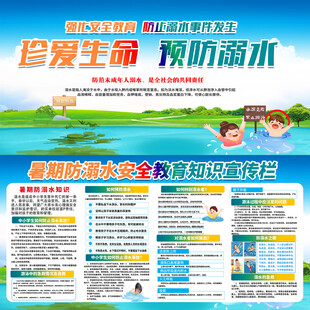 珍爱生命预防溺水宣传页