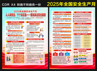 2025安全生产月宣传单