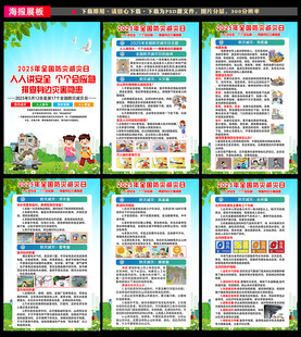 防灾减灾宣传栏