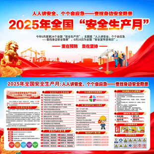 2025年全国安全生产月宣传板