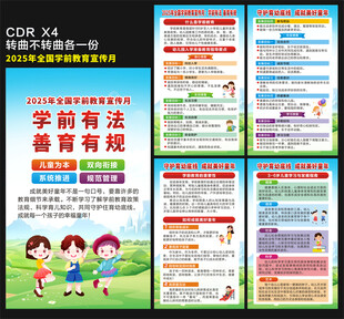 2025学前教育宣传月海报
