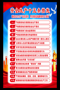 安全生产月海报