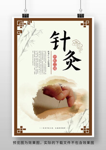 中医针灸海报