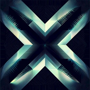 炫酷几何光影抽象艺术图案
