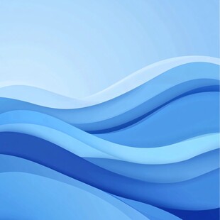 蓝色渐变波浪背景图