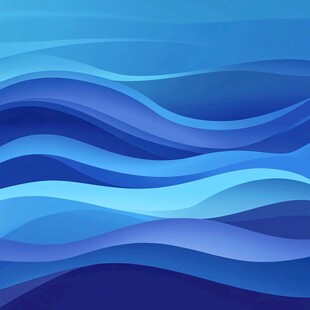 蓝色波浪抽象背景图案