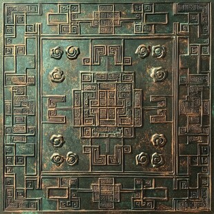 青铜纹饰图案 古典艺术之美