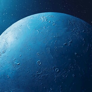 蓝色星球的宇宙奇幻景象
