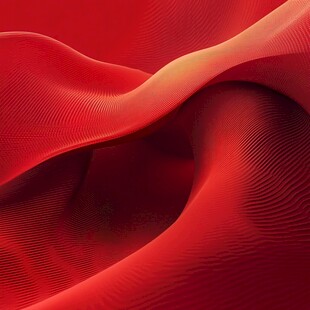 红色流动质感抽象背景图
