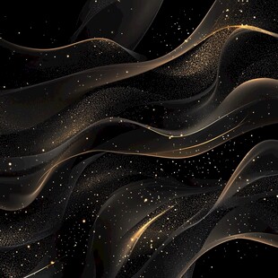 黑金流光线条梦幻背景图