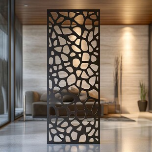 现代镂空金属屏风设计