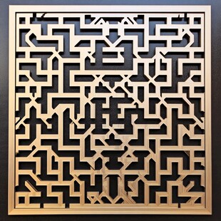 中式镂空雕花金属装饰板