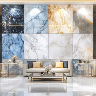 大理石背景墙客厅时尚空间