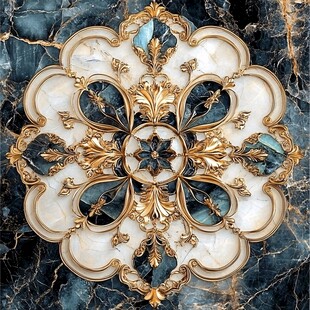 奢华大理石拼花艺术图案