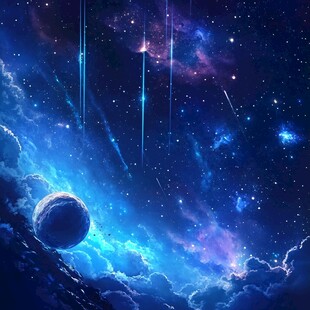 梦幻星空下的宇宙奇景
