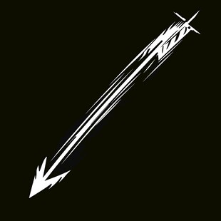 动感白色箭头图形