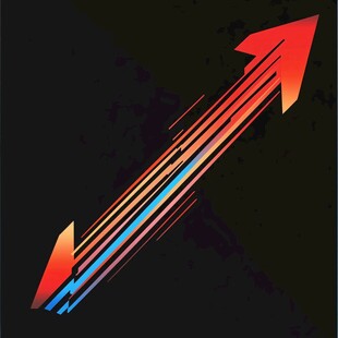 动感渐变双箭头图案设计