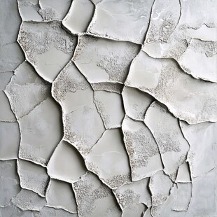 墙面剥落裂痕纹理特写