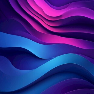 梦幻渐变波浪抽象背景图