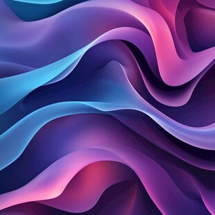 梦幻渐变流体波浪背景图