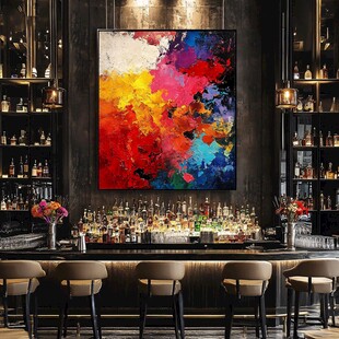 绚丽酒吧 多彩画作与美酒世界